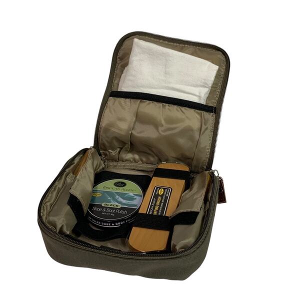 Briggan Allen Shoe Polish Shine Travel Kit Zip Around - Picture 1 of 7